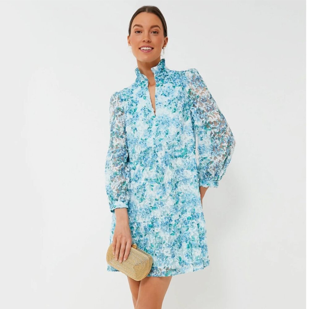 COPY - Water's Edge Hydrangea Organza Palmerston Dress
